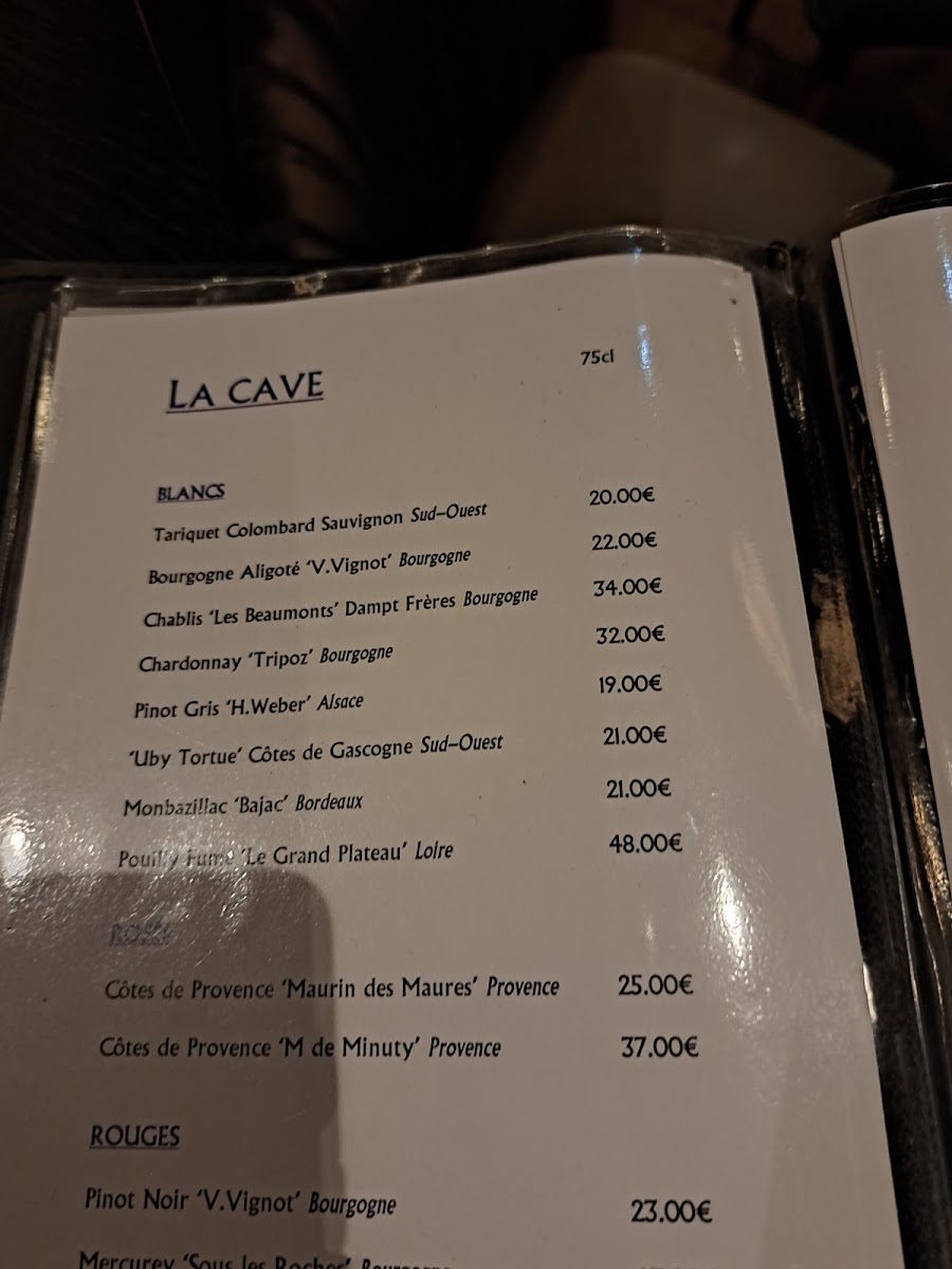 Restaurant La Bourse Photo Menu 6