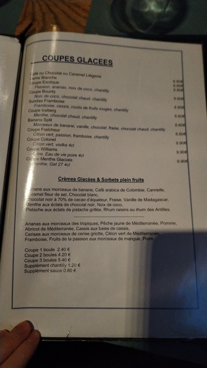 Restaurant La Bourse Photo Menu 9