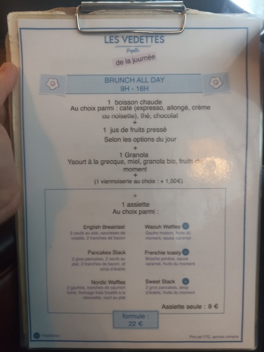 Les Vedettes Photo Menu 5