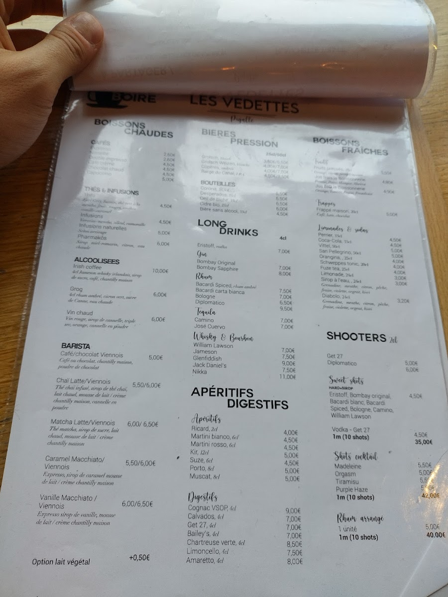 Les Vedettes Photo Menu 8