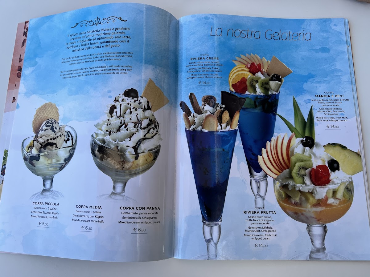 Cucina Riviera Gelateria Photo Menu 6