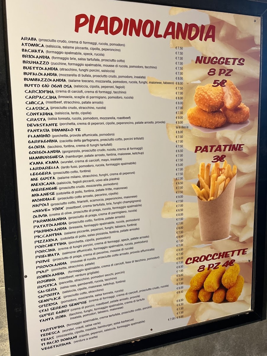 Ristorante Piadinolandia Photo Menu 2