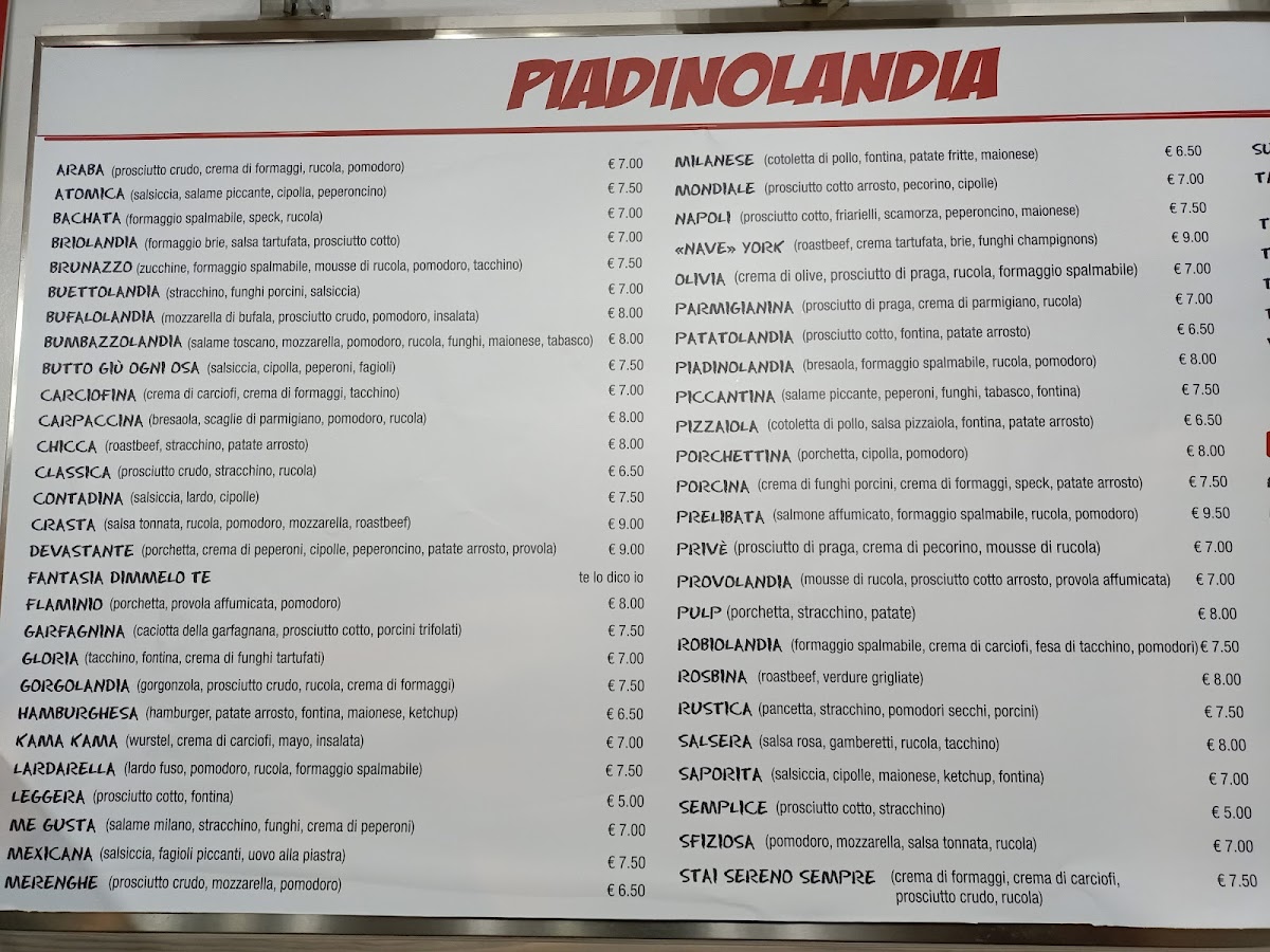 Ristorante Piadinolandia Photo Menu 7