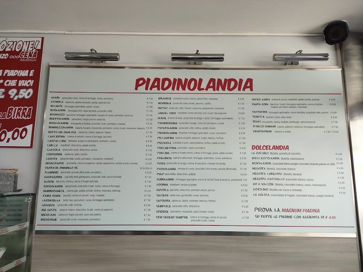 Ristorante Piadinolandia Photo Menu 8