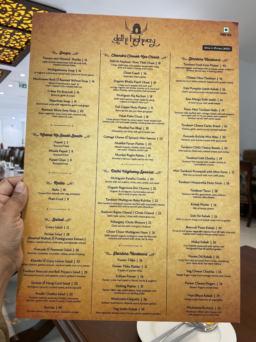 Delhi Highway Restaurant Dubai Photo Menu 6