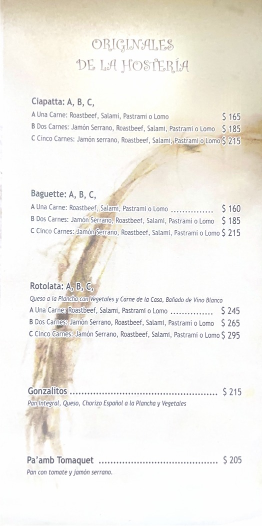 Hostería Del Ángel Photo Menu 3