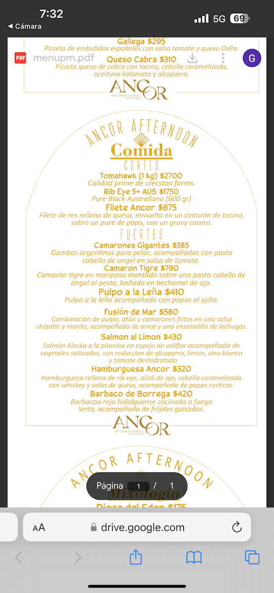 ANCOR RESTAURANT Photo Menu 10