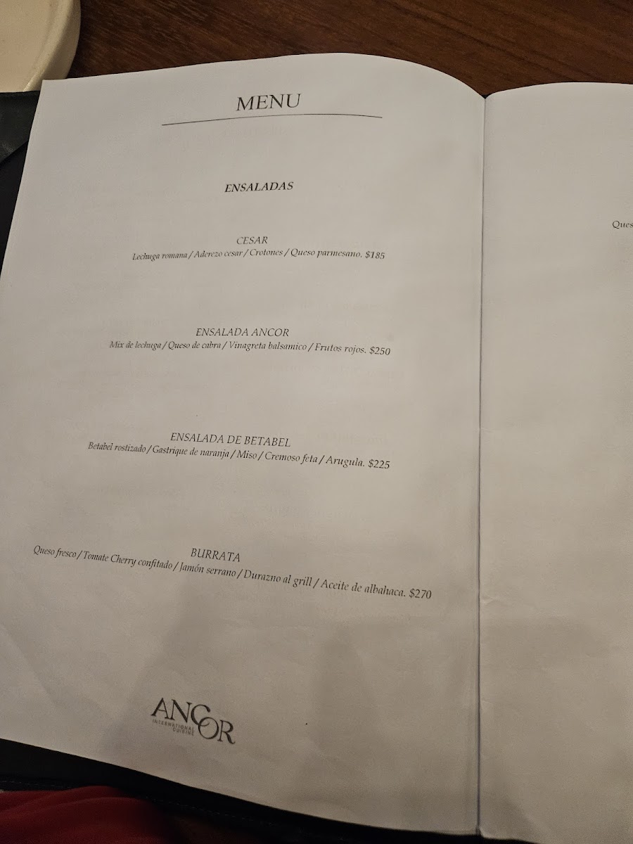 ANCOR RESTAURANT Photo Menu 7