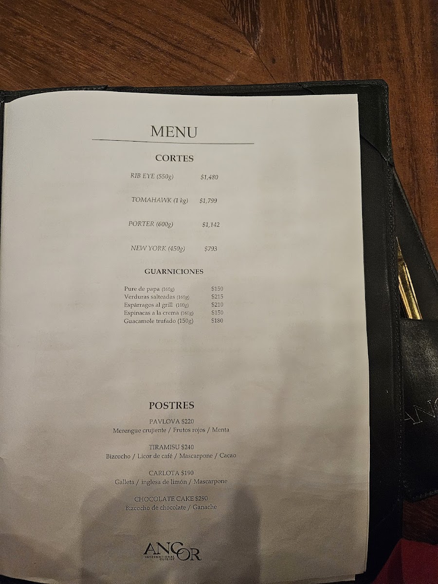 ANCOR RESTAURANT Photo Menu 8