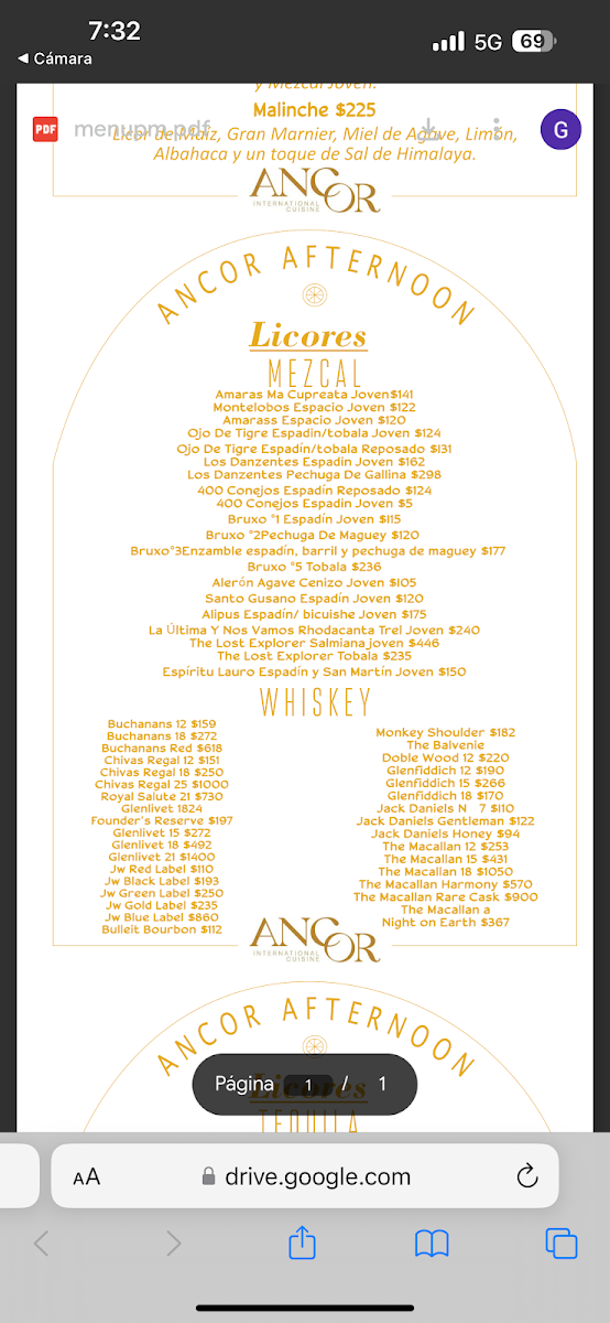ANCOR RESTAURANT Photo Menu 9