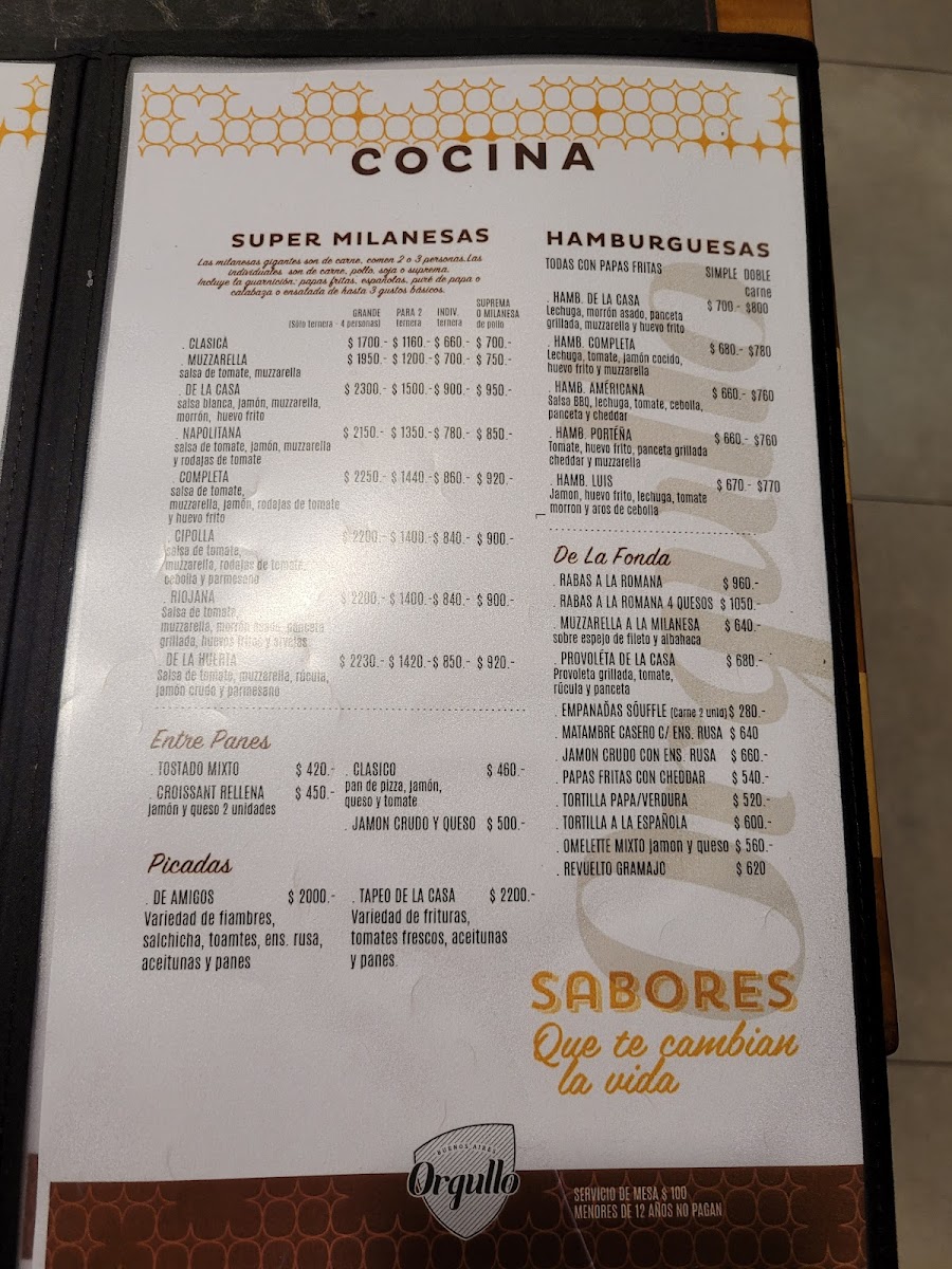 Orgullo Restaurante Goyena Photo Menu 2