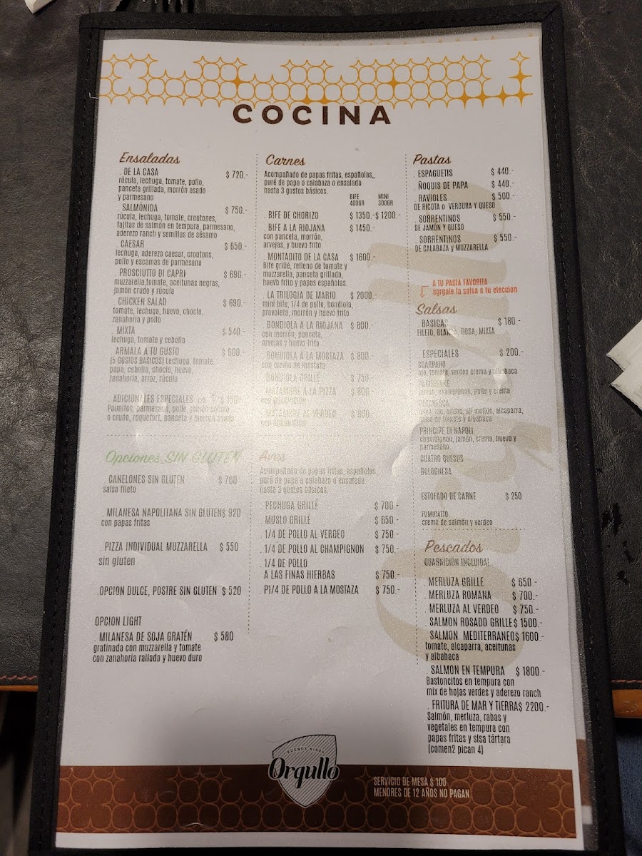 Orgullo Restaurante Goyena Photo Menu 4
