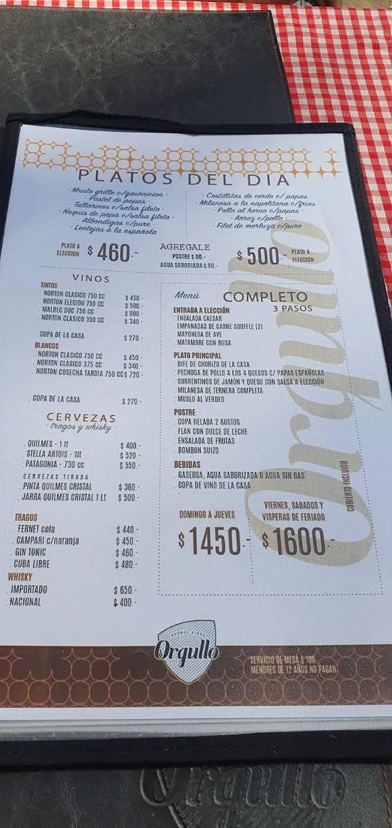 Orgullo Restaurante Goyena Photo Menu 5