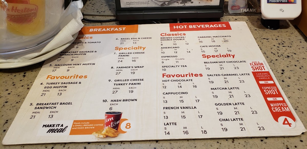 Tim Hortons - BurJuman Photo Menu 4