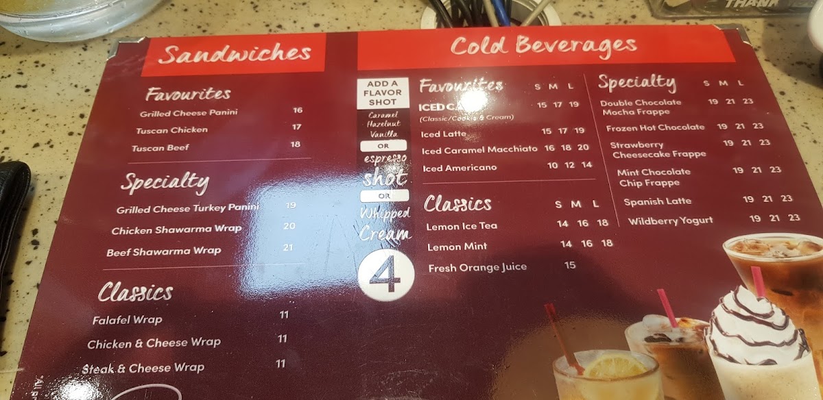 Tim Hortons - BurJuman Photo Menu 7