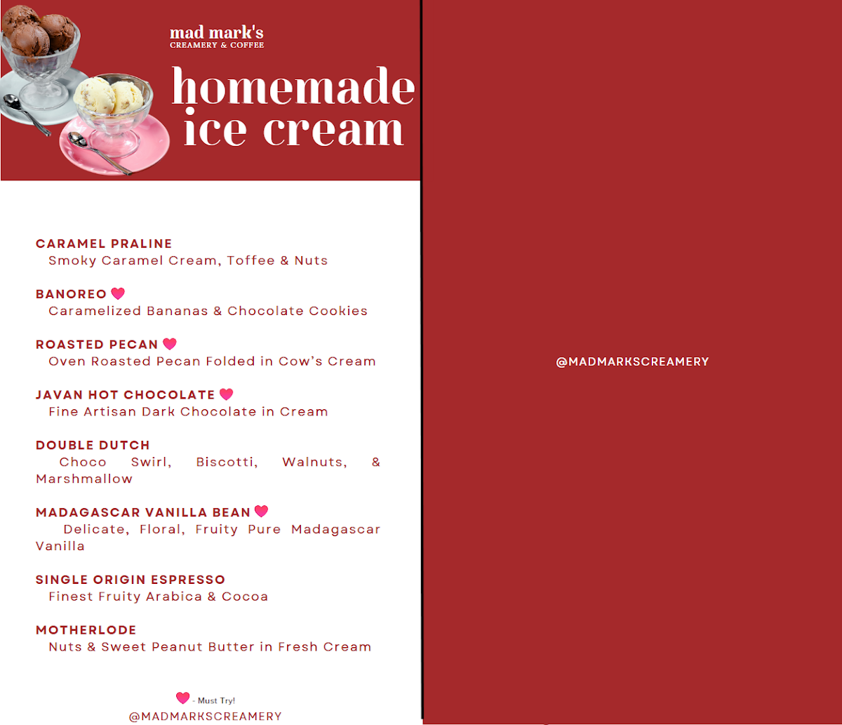 Mad Mark's Creamery Bonifacio Stopover BGC Photo Menu 7