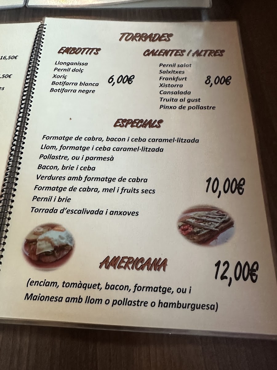 Cal tete Castell d'Aro Photo Menu 10