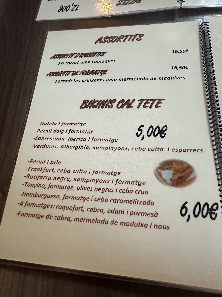 Cal tete Castell d'Aro Photo Menu 8