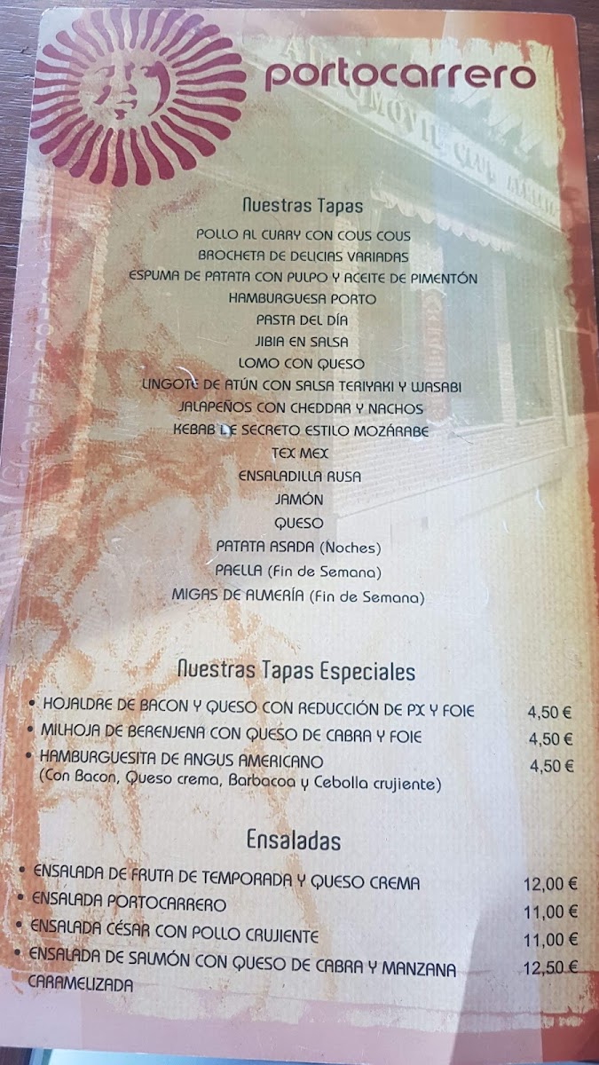 Cafetería Portocarrero Photo Menu 10