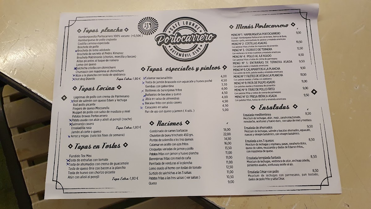 Cafetería Portocarrero Photo Menu 4