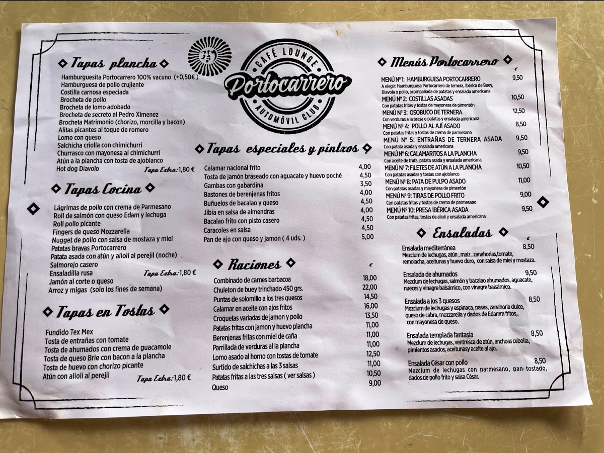 Cafetería Portocarrero Photo Menu 6