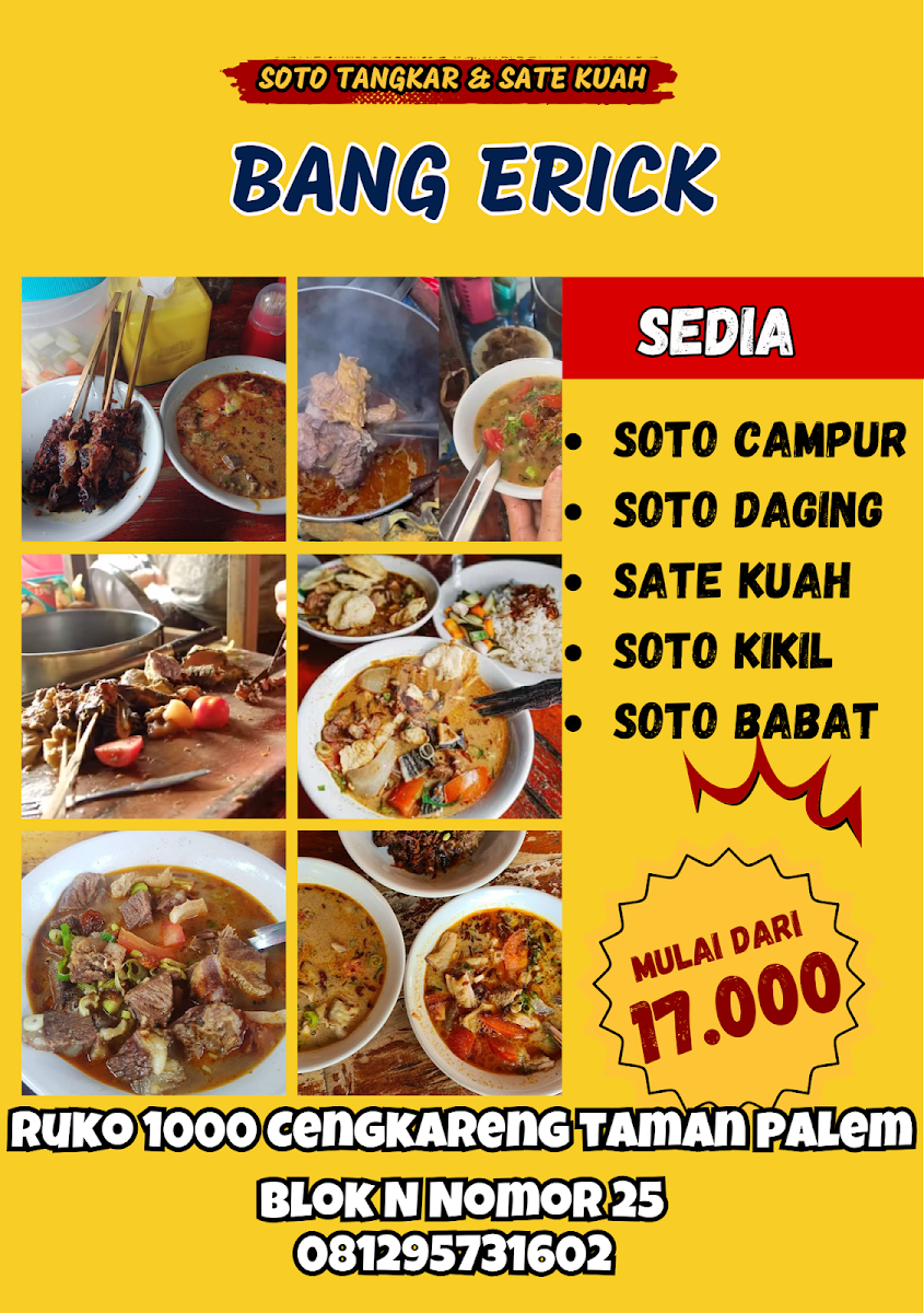 Soto Tangkar Bang Erick RUKO 1000 Photo Menu 2