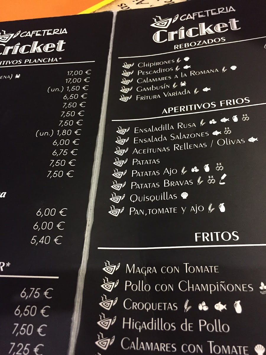 CAFETERIA CRICKET Photo Menu 1