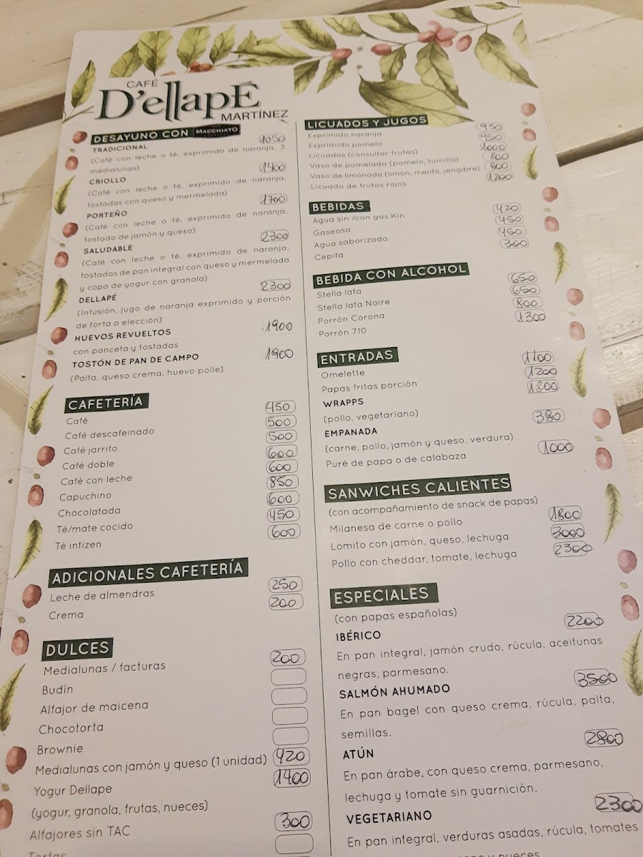 Dellapé café Photo Menu 2