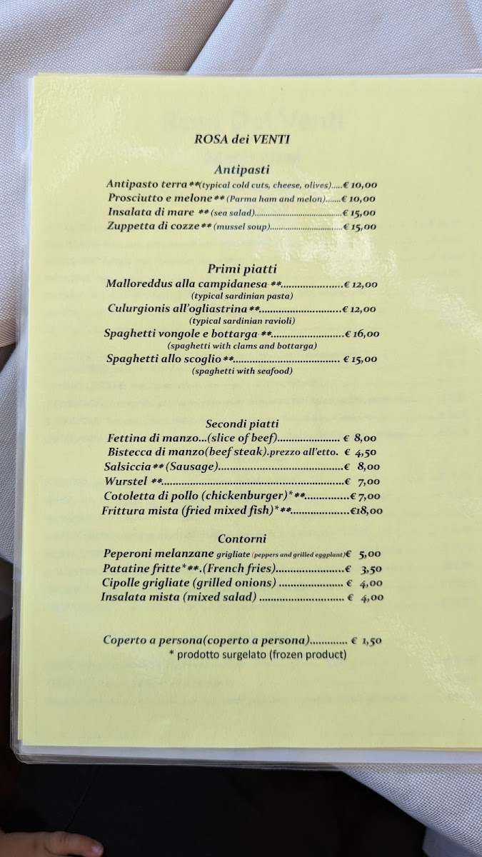 La Rosa dei Venti Photo Menu 3