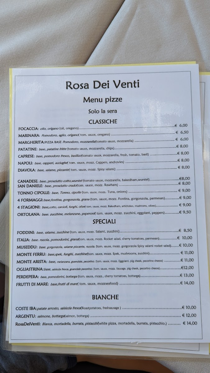 La Rosa dei Venti Photo Menu 5