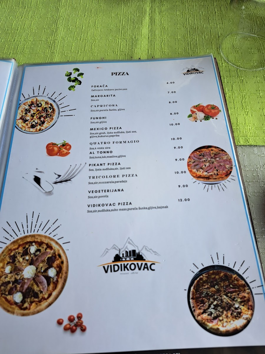 Vidikovac Photo Menu 2