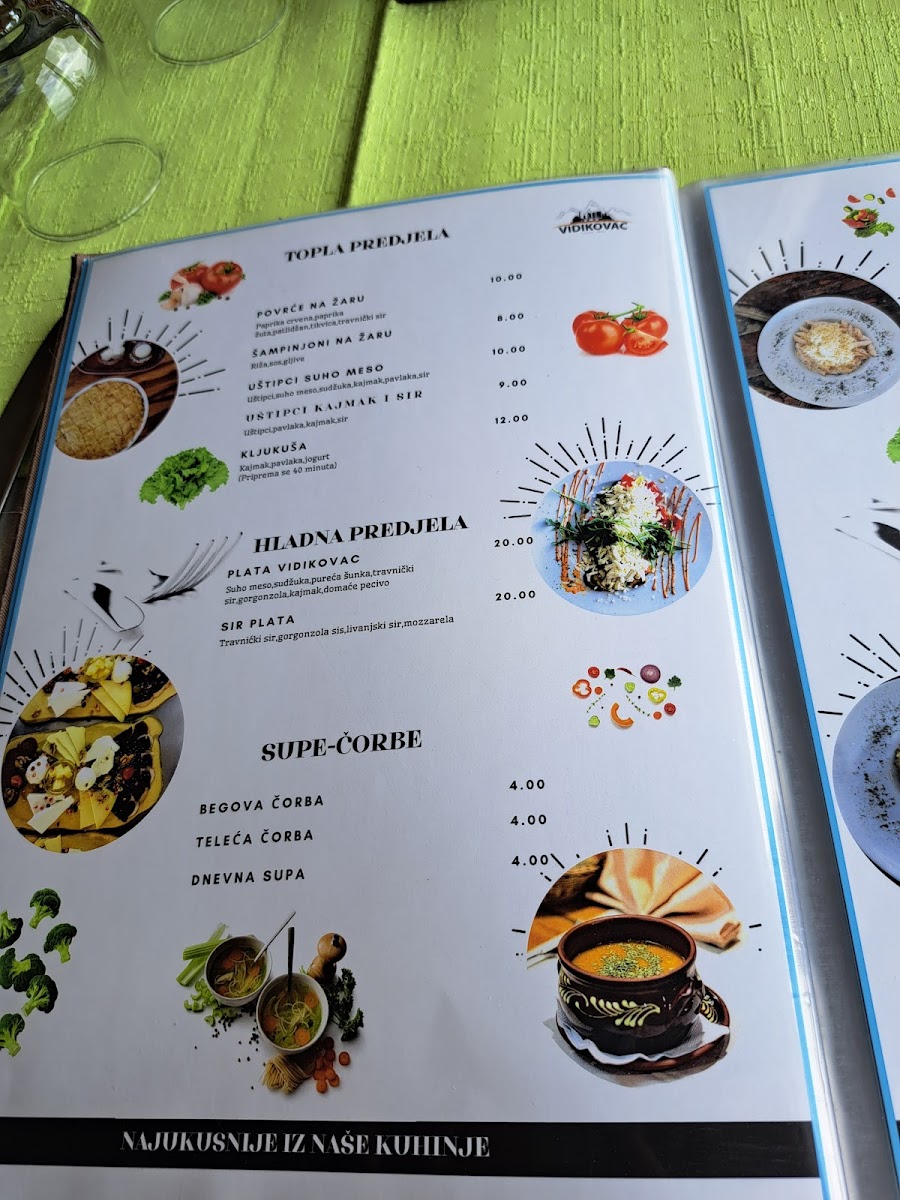 Vidikovac Photo Menu 5
