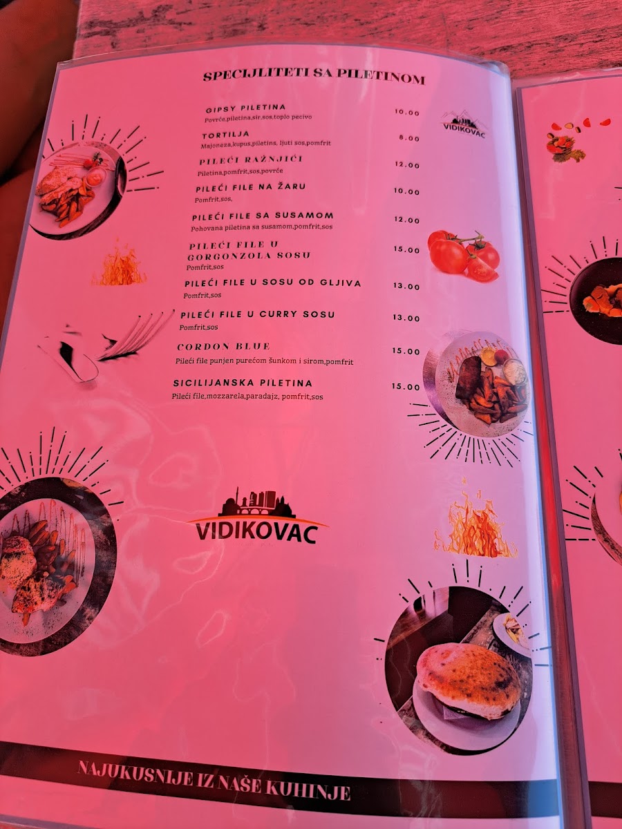 Vidikovac Photo Menu 6