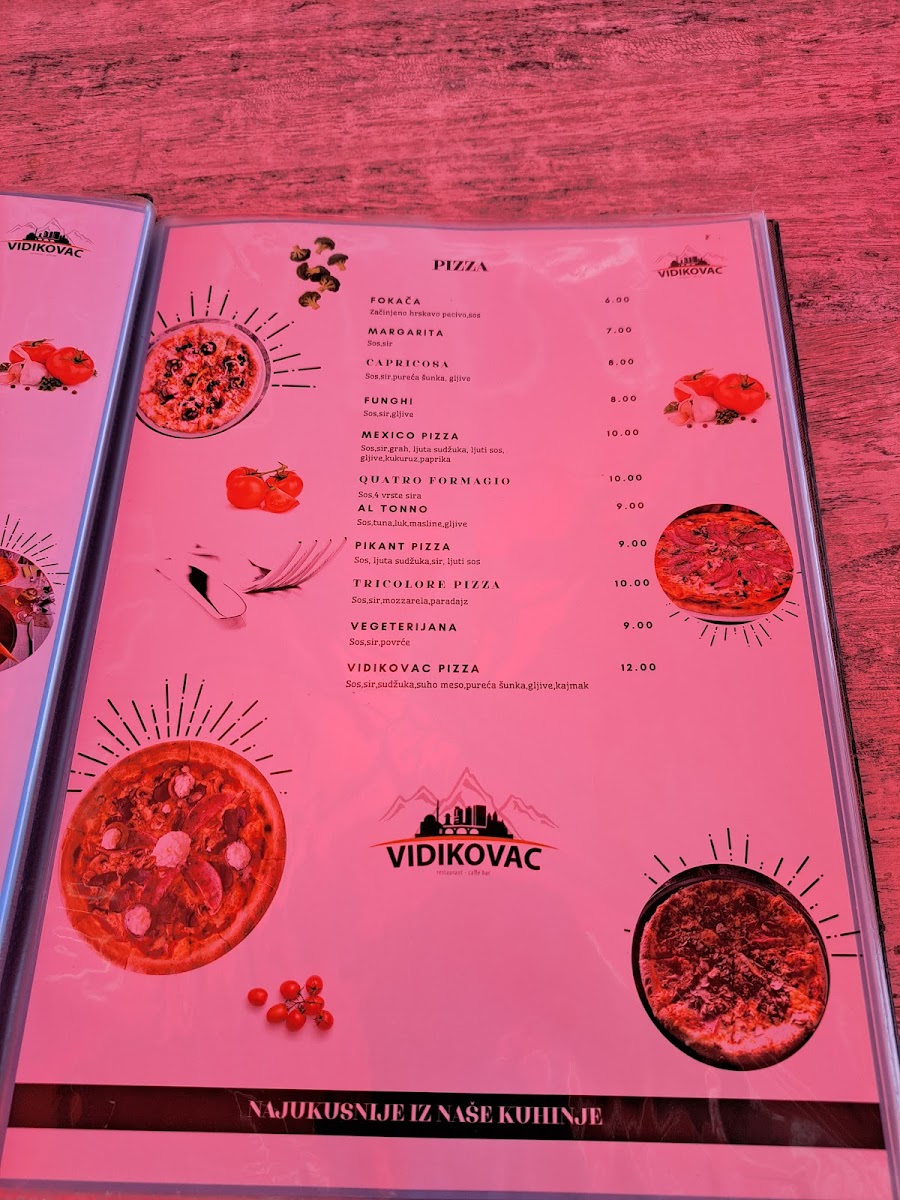 Vidikovac Photo Menu 8