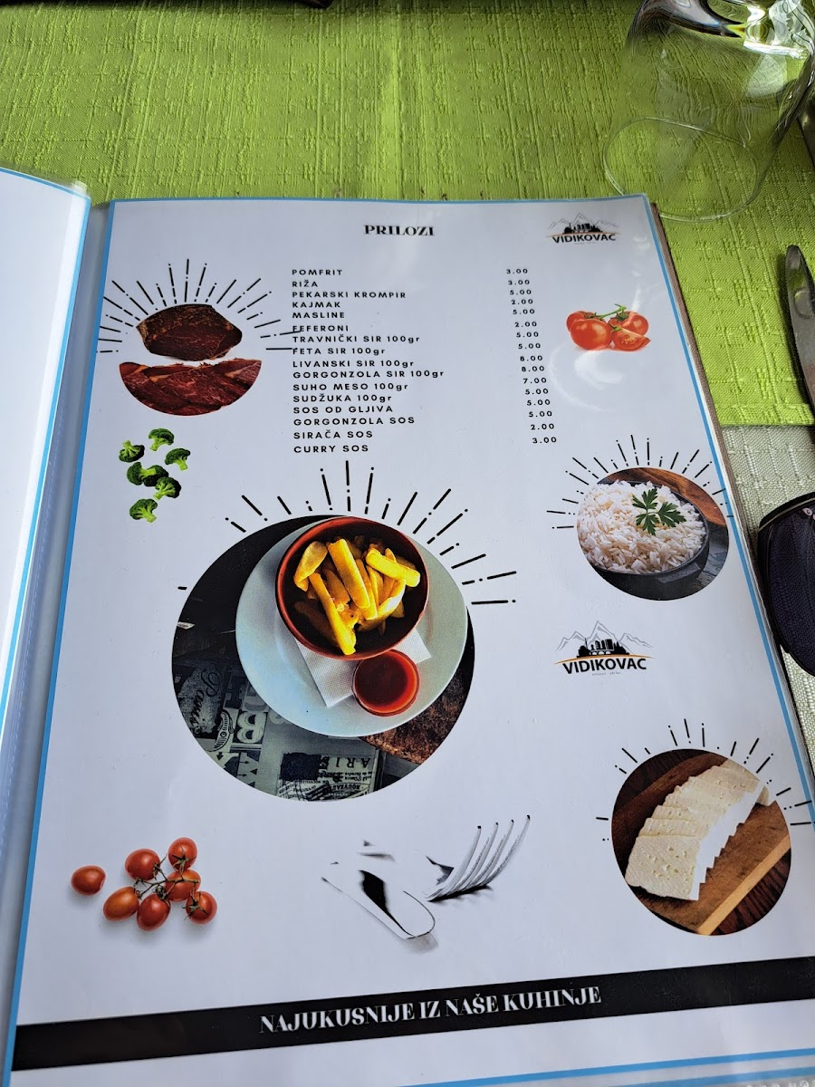 Vidikovac Photo Menu 9