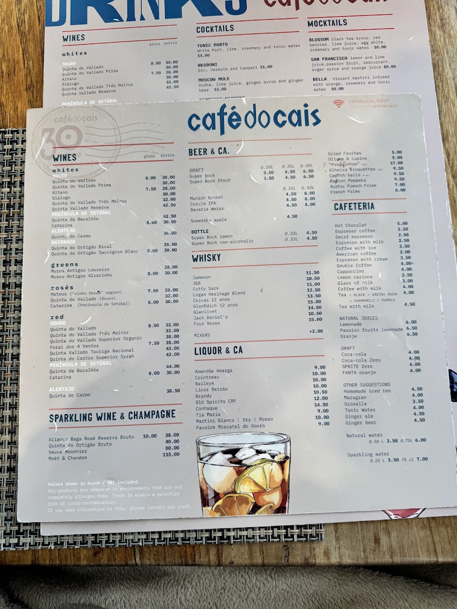 Café do Cais Photo Menu 1