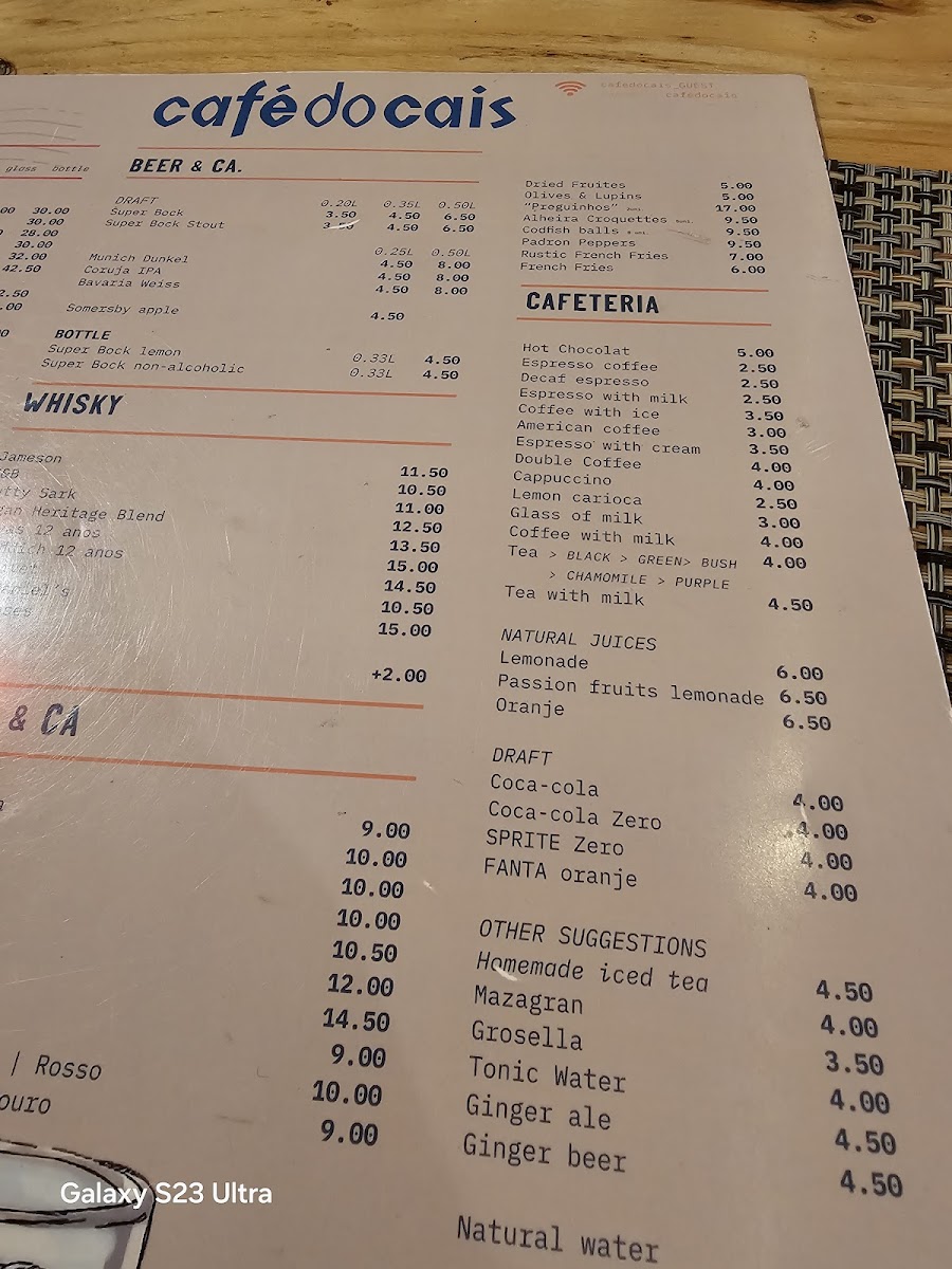 Café do Cais Photo Menu 9