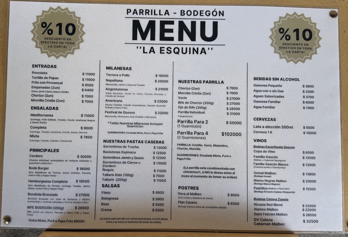 Parrilla Bodegón La Esquina Photo Menu 6