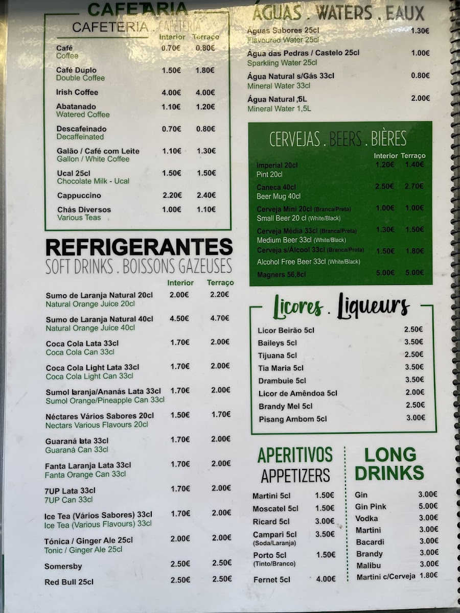 Snack Bar Guia F. C. Photo Menu 1