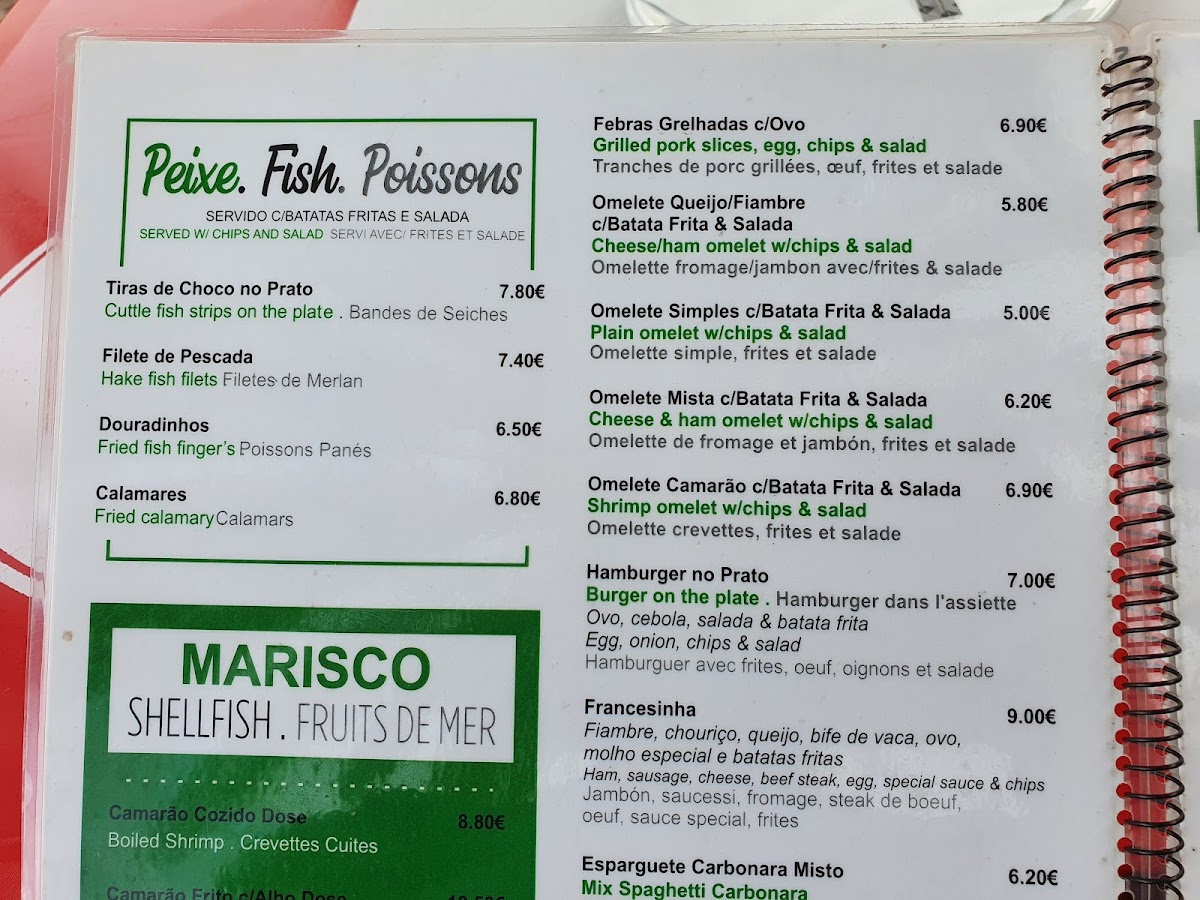Snack Bar Guia F. C. Photo Menu 10