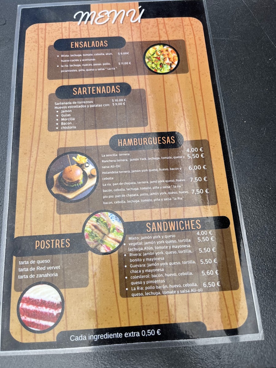 Cafe La Ria Photo Menu 5
