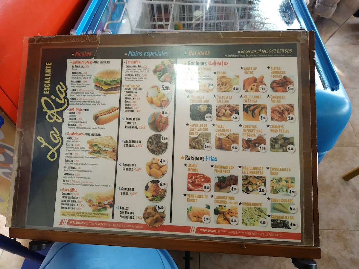 Cafe La Ria Photo Menu 9