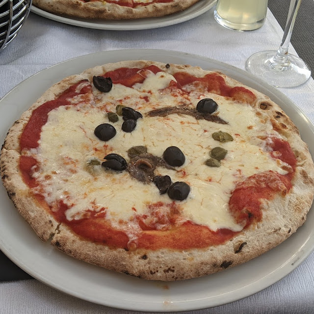 Pizza Anchovies Olives and Capers
