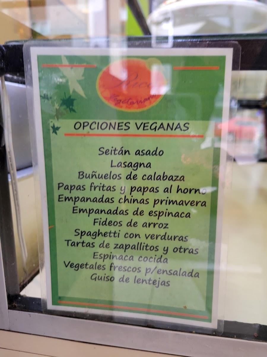 Rico Vegetariano Photo Menu 2