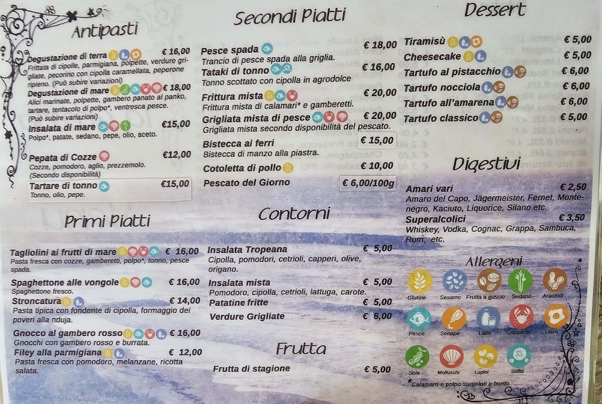 Lido La Grazia Photo Menu 2