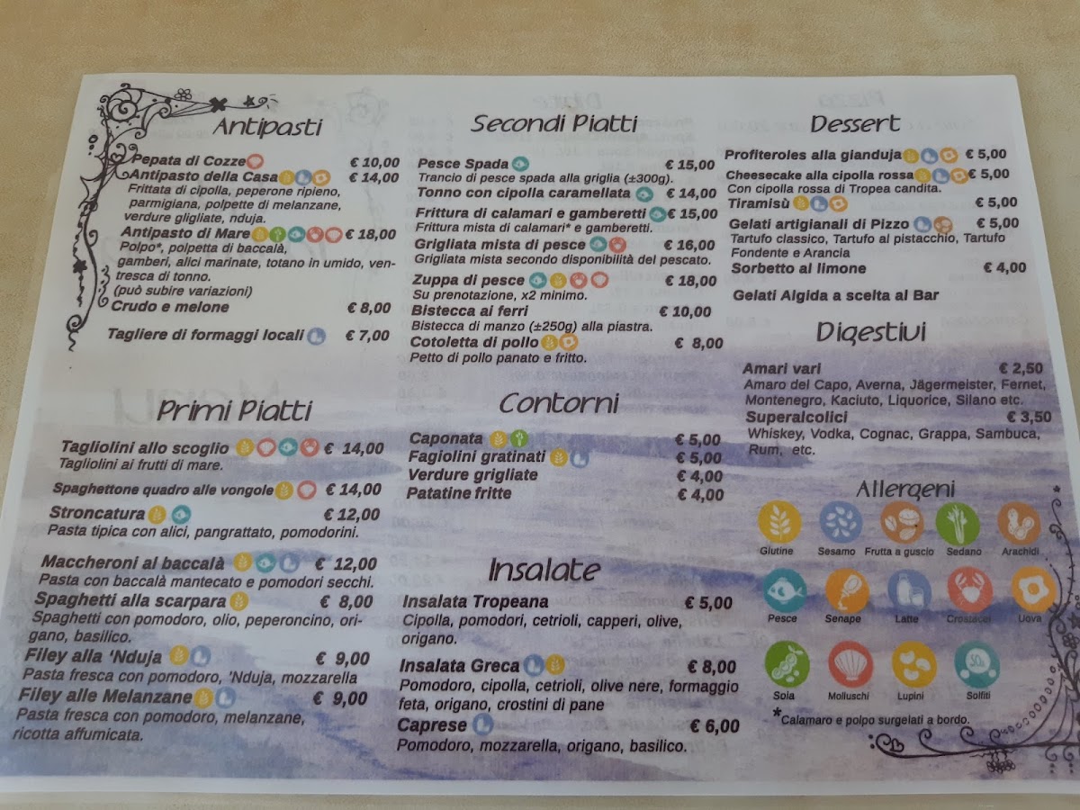 Lido La Grazia Photo Menu 3