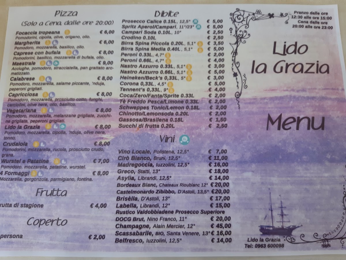 Lido La Grazia Photo Menu 5