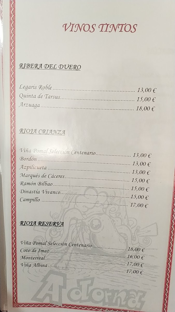 Restaurante A Dorna Photo Menu 9
