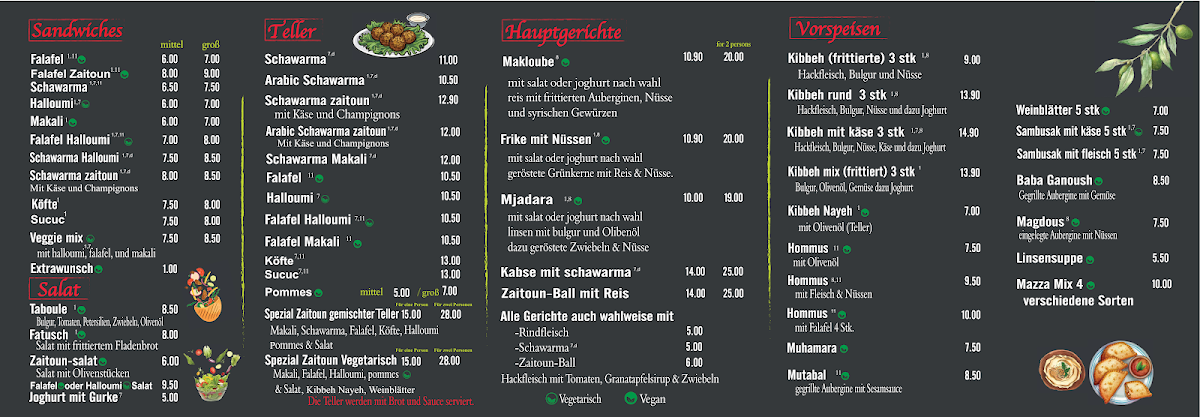 Zaitoun restaurant Photo Menu 1