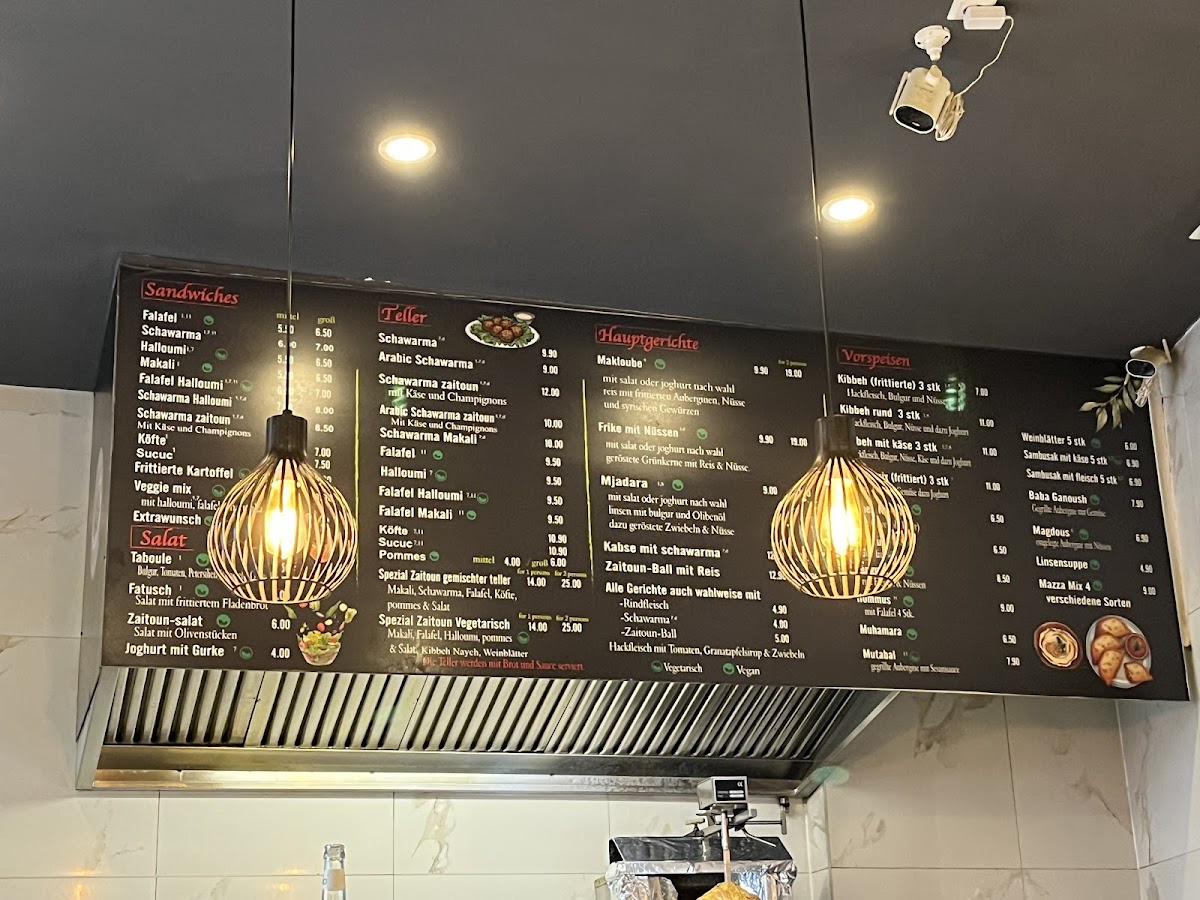 Zaitoun restaurant Photo Menu 2